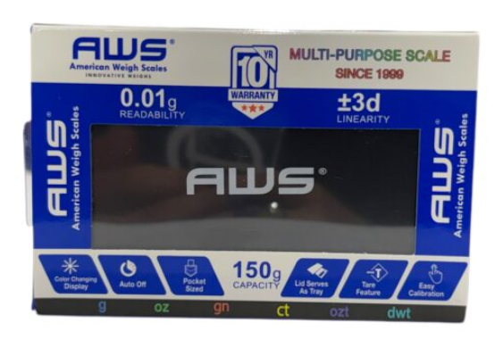 AWS 150g * 0.01g Scale