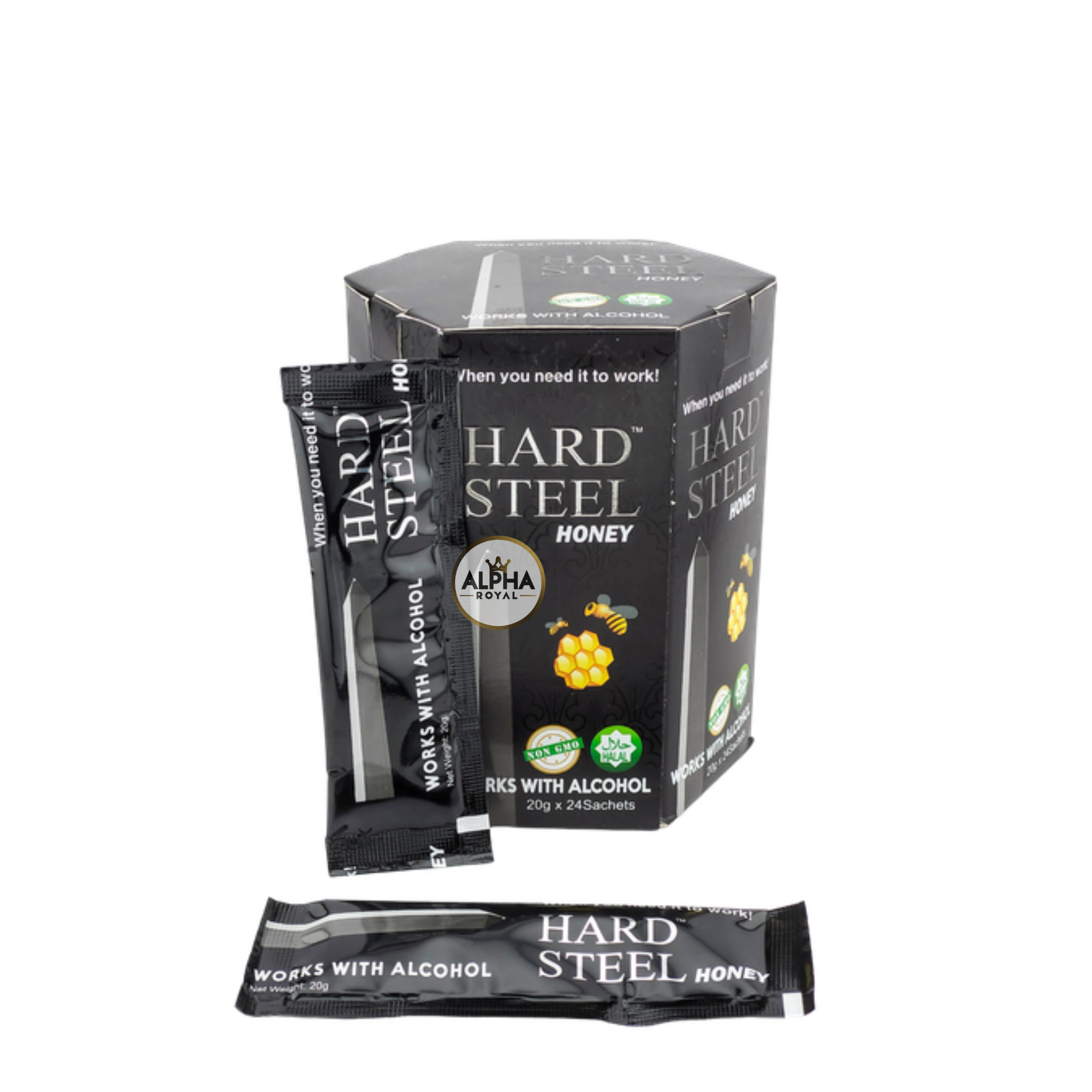Hard Steel Black Honey 24ct