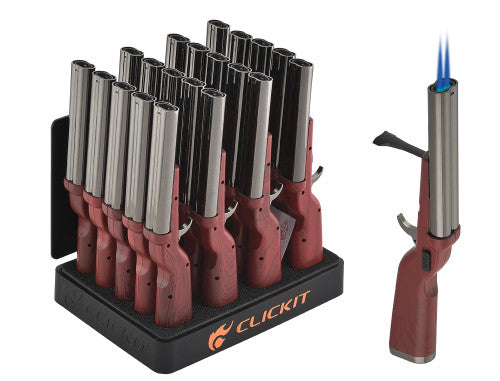 GT-041 Double Barrel Shot Gun Clickit Lighter (20 in Box)