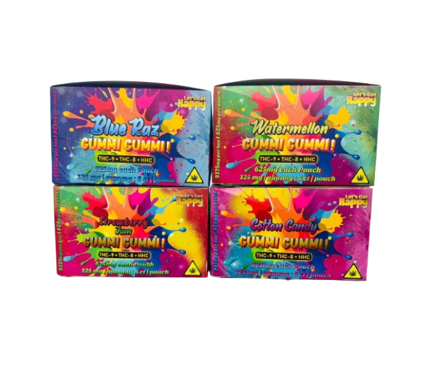 HAPPY HIGH 625MG THC GUMMY 5CT Pouch | 15CT Box