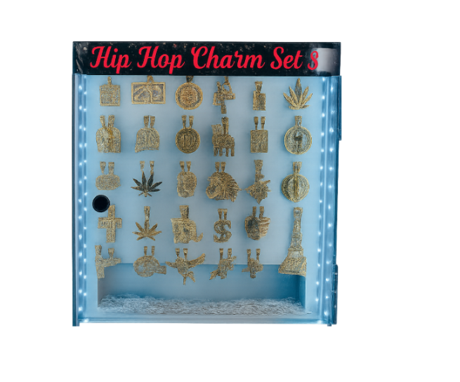 Hip Hop charm display 60 count