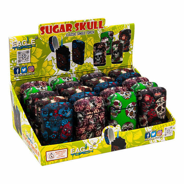 PT113SS Eagle Torch Sugar Skull Square