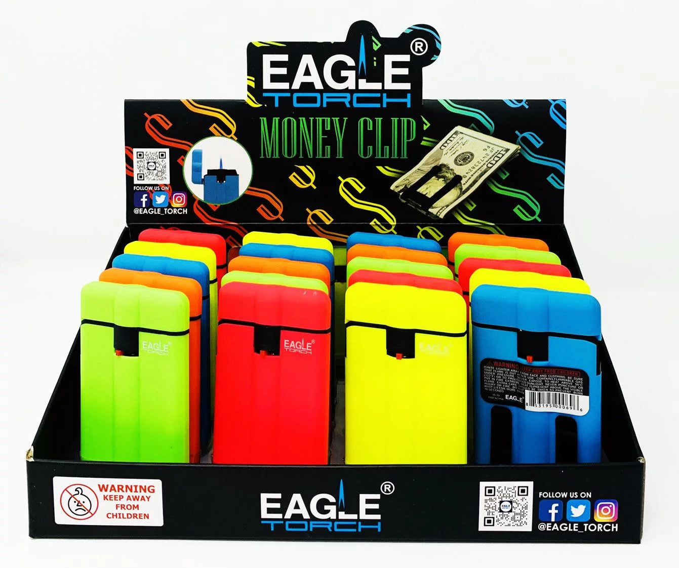 PT161MC Money Clip Eagle Torch lighter (20 in box)