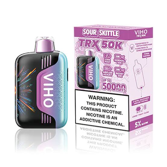 VIHO TRX 50K Puffs 5ct in Box | Sour Skittle