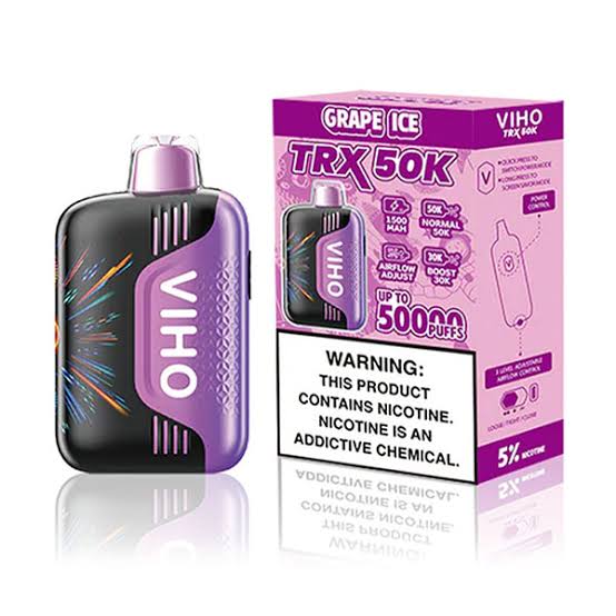 VIHO TRX 50K Puffs 5ct/box Grape Ice