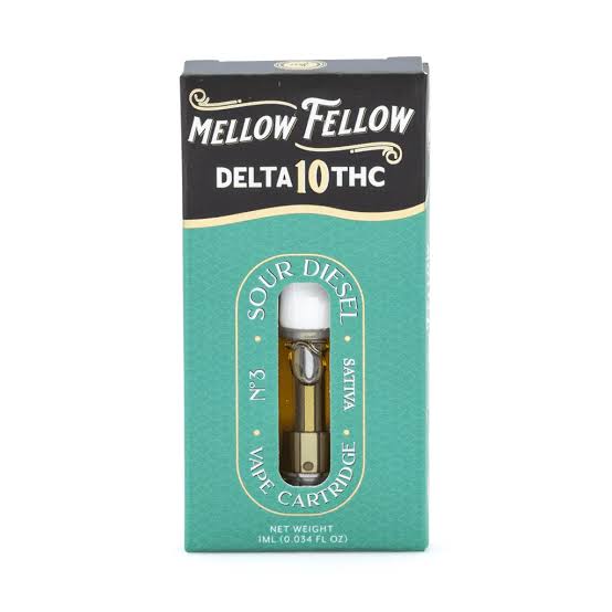 Mellow Fellow 1ml Cartridge Delta 8 6ct|Box-Sour Diesel - Sativa