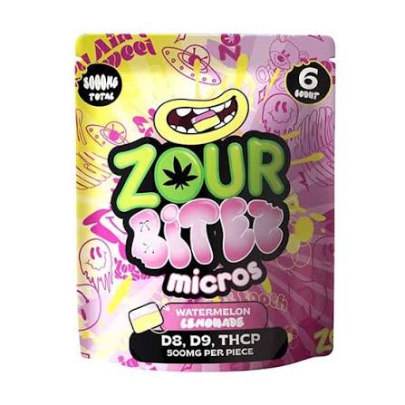 Zour Bitez Micros 3000mg Gummies 6ct | -Cherry Lime