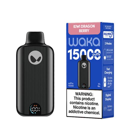 Waka 15000 Puffs Kiwi Dragon Berry 5 In A Box