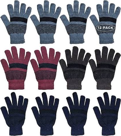 Winter Gloves Regular mixed Colour 12ct