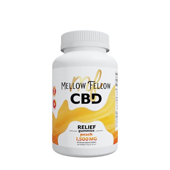 Mellow Fellow Relief Gummies 100mg CBD 2ct/pk 30ct