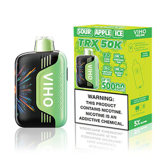 VIHO TRX 50K Puffs 5ct/box Sour Apple Ice