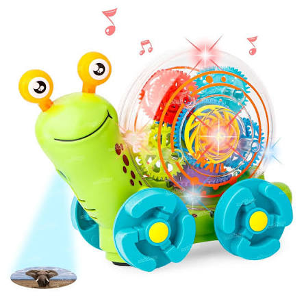 Snail Car Lights and Gears Rotating 12ct