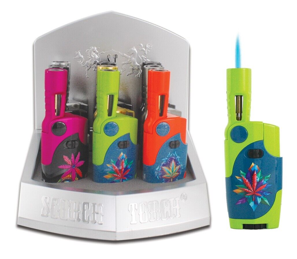 61761 Scorch Torch Assorted Neon Leaf 9ct