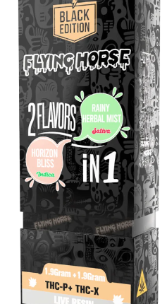 Flying Horse 3.8g Black Edition THCP 2in1 Disposable 5 In A Box