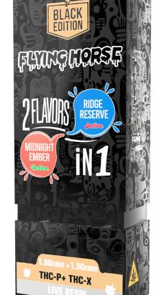 Flying Horse 3.8g Black Edition THCP 2in1 Disposable 5 In A Box