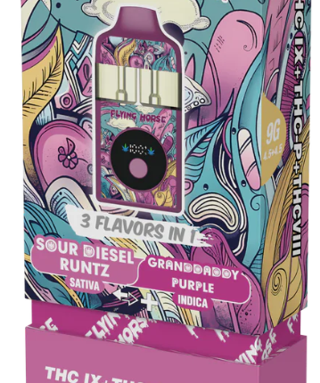 Flying horse 9 gm Stoner Blend THCP Disposable 5 In A Box